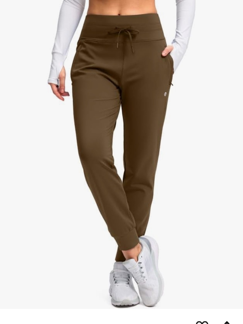 G Gradual Women's Fleece Lined Joggers High Waisted Water Resistant Thermal S
